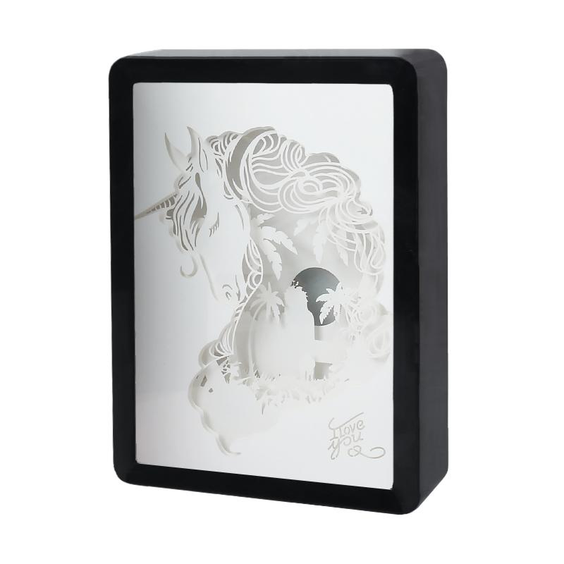 Papercut Light Boxes - Unicorn – VibesGenius